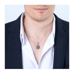 Sterling Silver Star of David Pendant Nec... | Jewish Gift from Israel