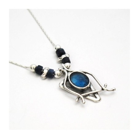 Michal Kirat Silver Star of David Necklace ... | Roman Glass Necklaces