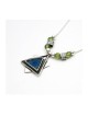 Collier en argent Michal Kirat avec verre romain... | Colliers en verre romain