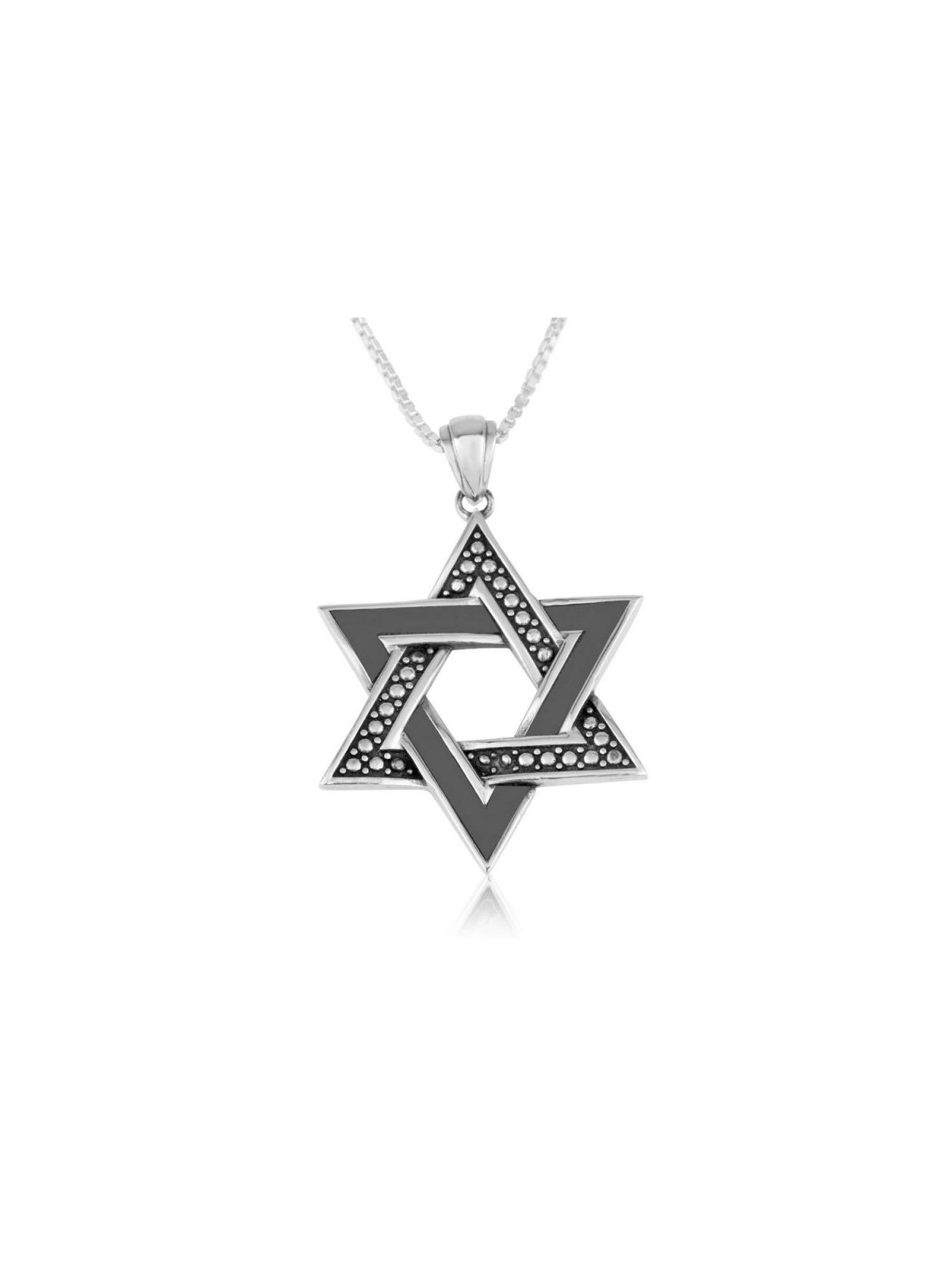 Sterling Silver Necklace Star of David Pe... | Jewish Gift from Israel