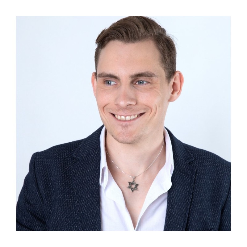 Sterling Silver Necklace Star of David Pe... | Jewish Gift from Israel