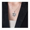 Sterling Silver Necklace Star of David Pe... | Jewish Gift from Israel
