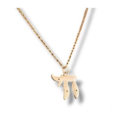 Chai Pendant Necklace Rhodium Choose Si... | Chai Necklaces & Pendants