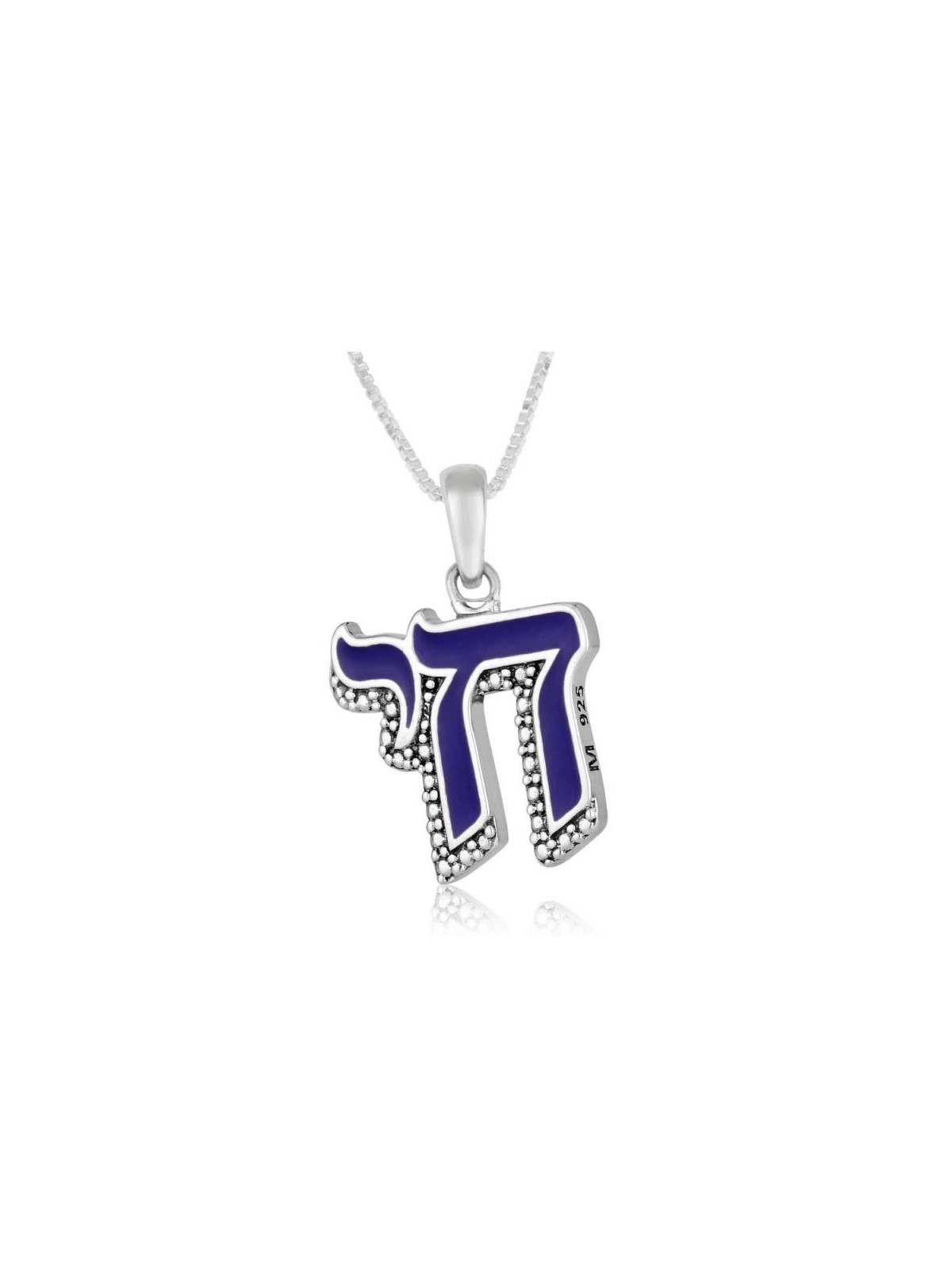 Collier en argent sterling avec pendentif CHAI... | Colliers et pendentifs Chai
