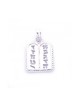 Ten Commandments Tablet Pendant Rhodium Plated Gol... | Jewish Pendant