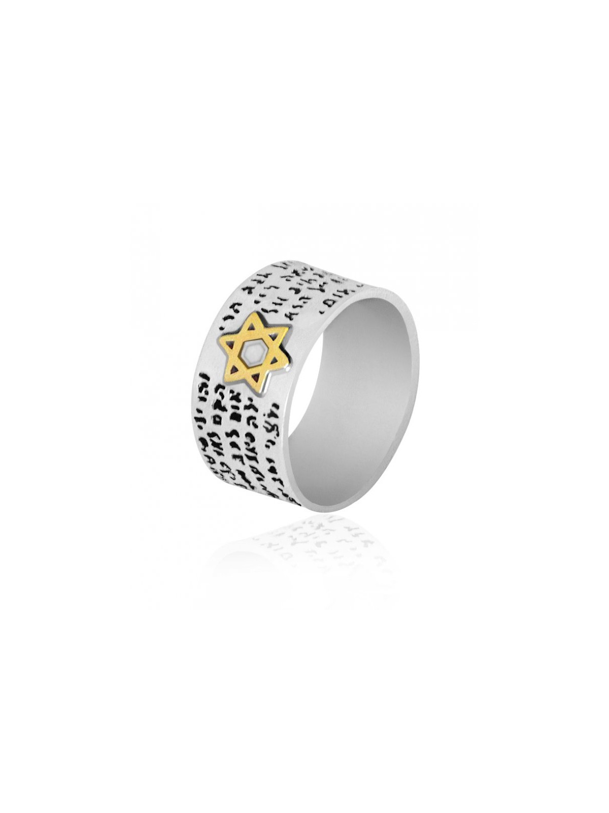 Bague en argent de Golan Studio 72 noms | Anneaux juifs