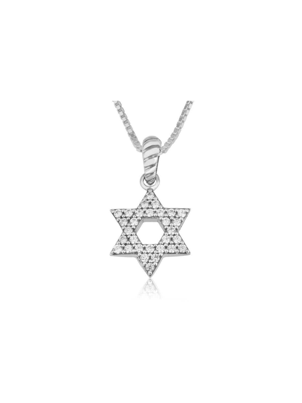 Sterling Silver Pendant Necklace Star of ... | Jewish Gift from Israel