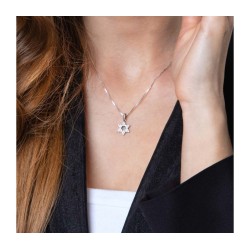 Sterling Silver Pendant Necklace Star of ... | Jewish Gift from Israel