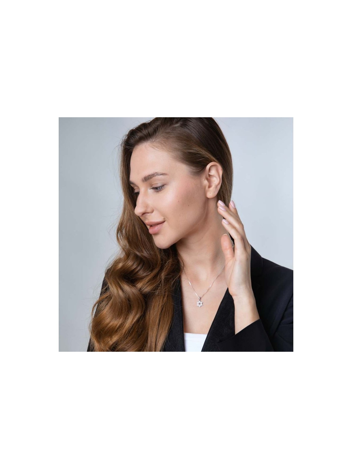 Sterling Silver Pendant Necklace Star of ... | Jewish Gift from Israel