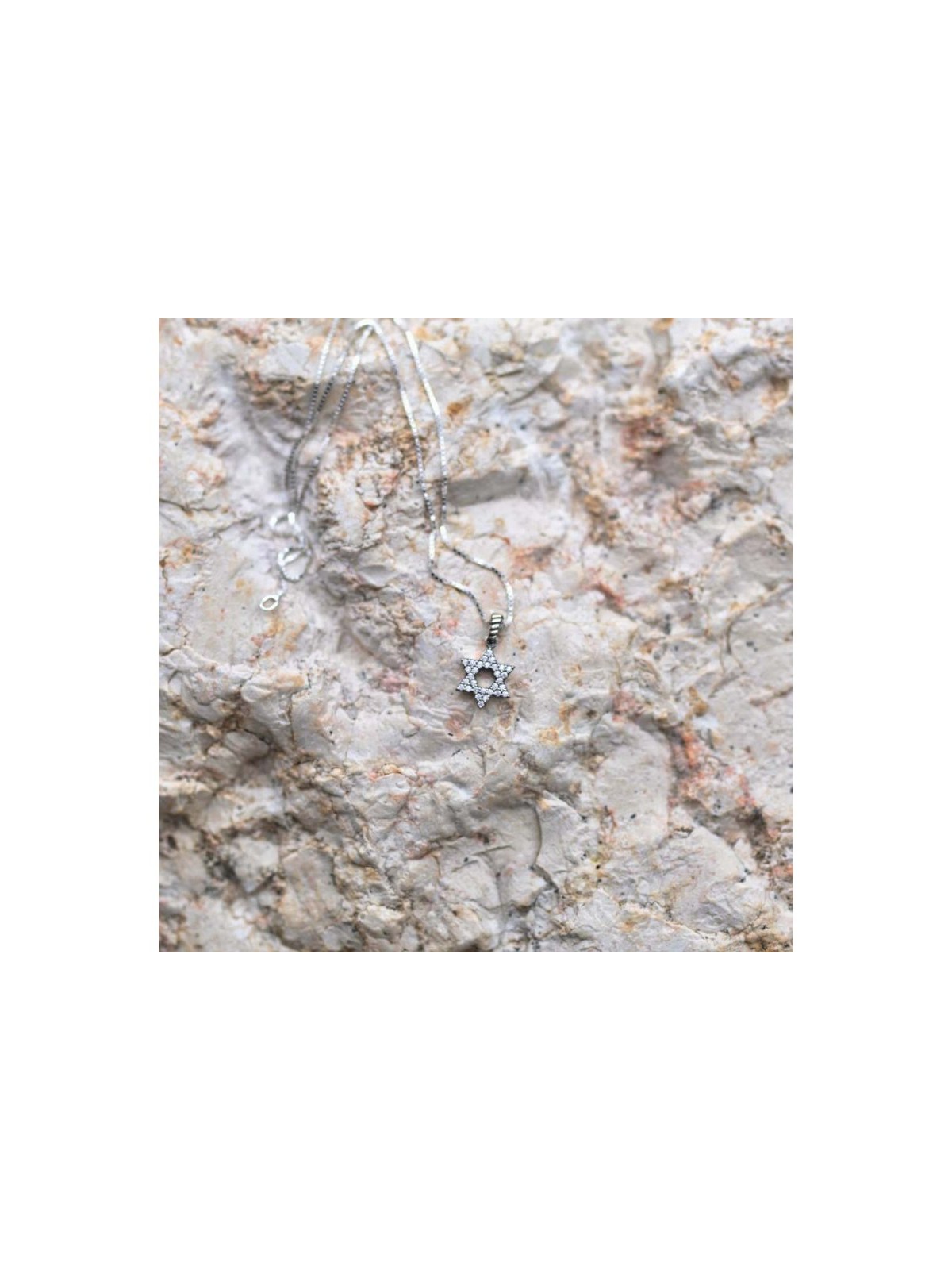 Sterling Silver Pendant Necklace Star of ... | Jewish Gift from Israel