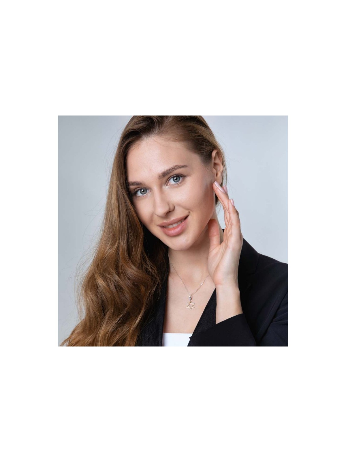 Two Tone Sterling Silver and Gold Plated ... | Jewish Gift from Israel