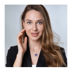 Sterling Silver Pendant Necklace Blue E... | Chai Necklaces & Pendants