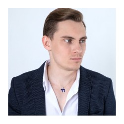 Sterling Silver Pendant Necklace Blue E... | Chai Necklaces & Pendants