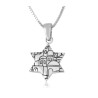 Sterling Silver Pendant Necklace Star of David Blu... | Jewish Pendant