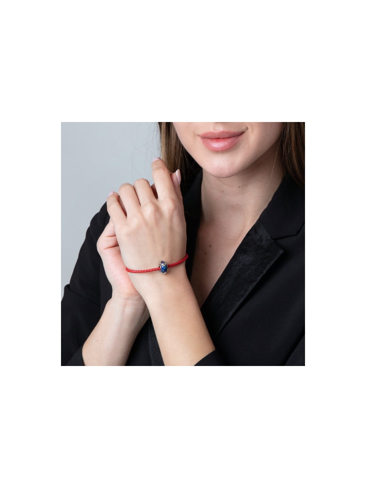 Sterling Silver Bead Charm Star of David on Eilat ... | Judaica Charms