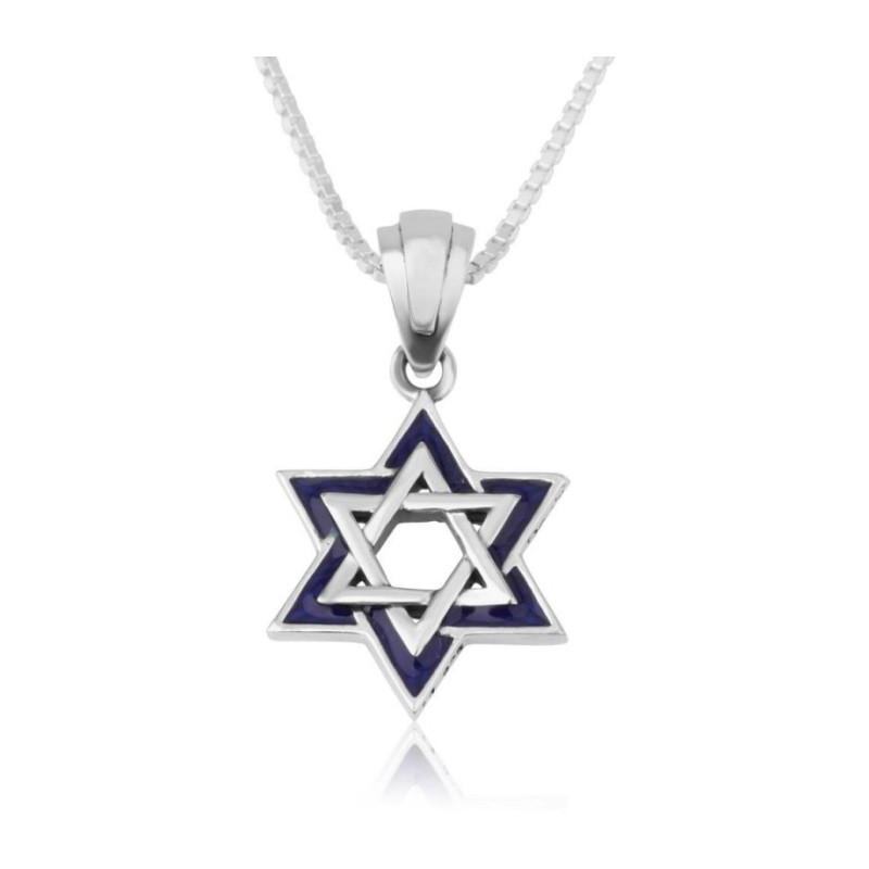 Sterling Silver Pendant Necklace Double S... | Jewish Gift from Israel