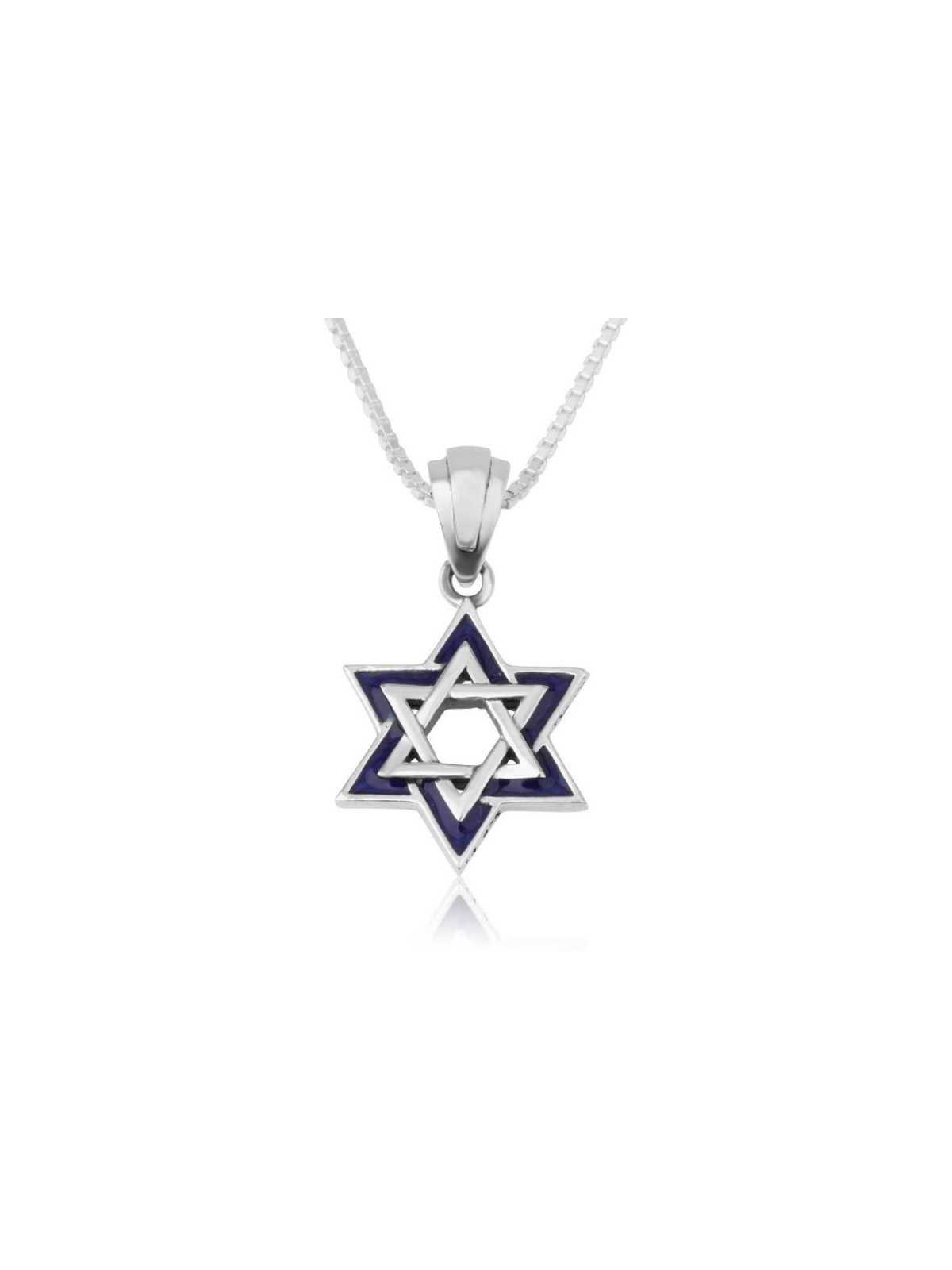 Sterling Silver Pendant Necklace Double S... | Jewish Gift from Israel