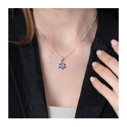 Sterling Silver Pendant Necklace Double S... | Jewish Gift from Israel