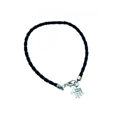 Black Braided Cord Kabbalah Bracelet with... | Jewish Gift from Israel