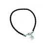Black Braided Cord Kabbalah Bracelet with... | Jewish Gift from Israel