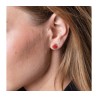 Sterling Silver Stud Earrings Red Pomegranates | Earrings