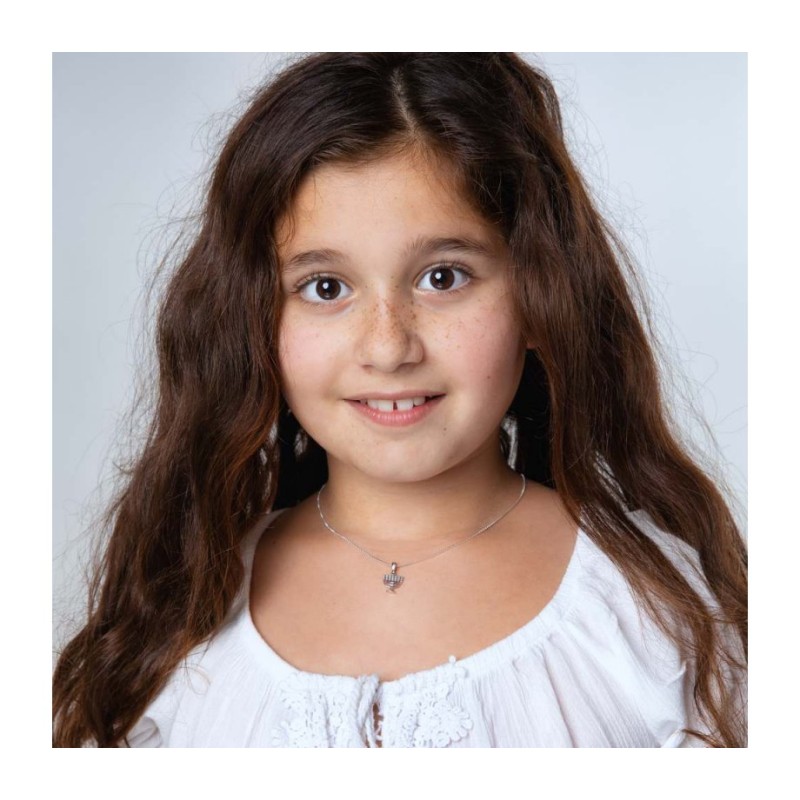 Collier en argent sterling avec meno de temple à 7 branches... | Pendentif juif