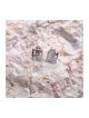 Sterling Silver Earrings Cutout Letters of Ahava Love | Earrings