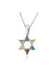 Sterling Silver Necklace Star of David Pendant wit... | Jewish Pendant
