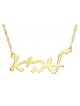 Custom Hebrew Name Necklace 18K Gold Plated ... | Personalized Jewelry