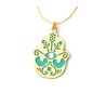 Hamsa Pendant Against the Evil Eye by S... | Chai Necklaces & Pendants