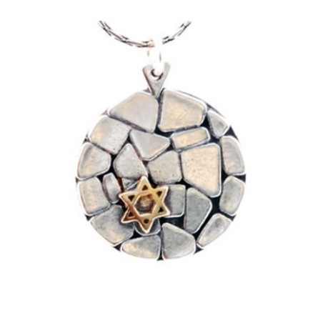 Pendentif Mur Occidental en Argent par Golan Studio | Pendentif juif