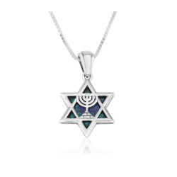 Sterling Silver Star of David Pendant Necklace Eil... | Jewish Pendant