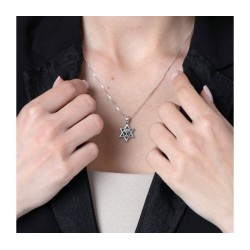 Sterling Silver Star of David Pendant Necklace Eil... | Jewish Pendant