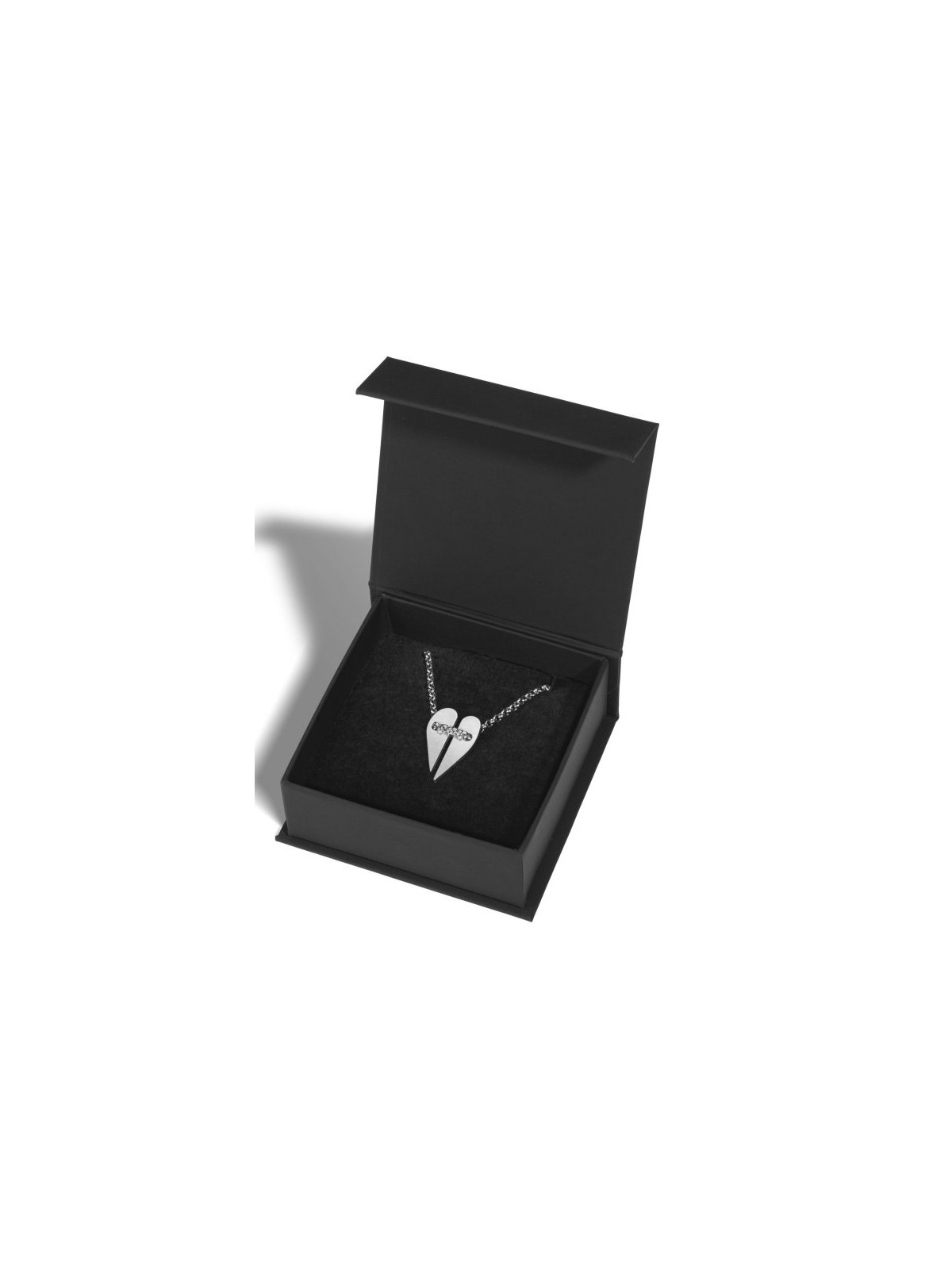 Adi Sidler Collier en acier inoxydable Hearts Unite P... | Pendentif juif