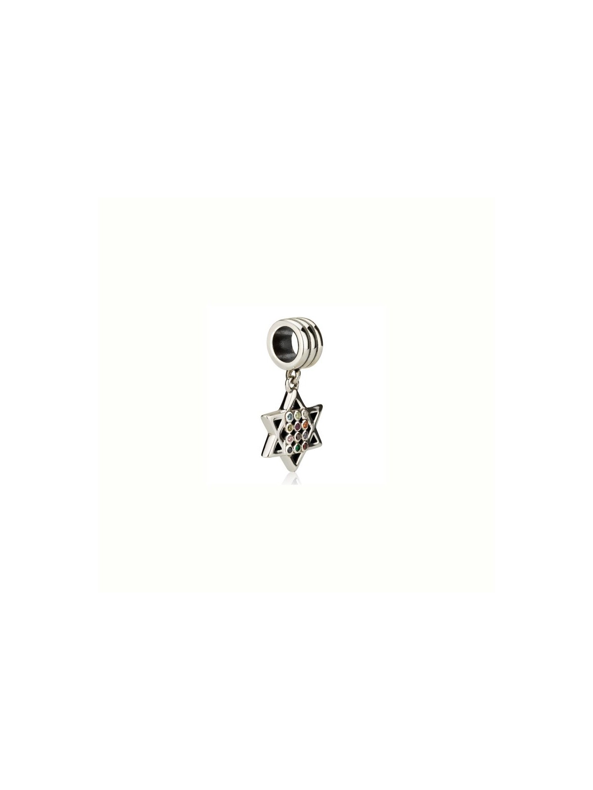 Silver Star of David Hoshen Bracelet Charm | Judaica Charms