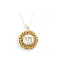 Collier Chai en argent avec perles en métal b... | Colliers et pendentifs Chai