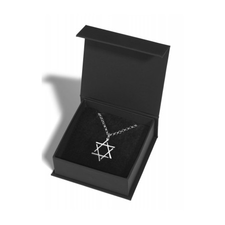 Adi Sidler Collier en acier inoxydable Étoile de David... | Pendentif juif