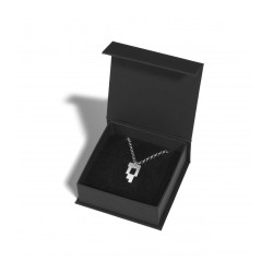 Adi Sidler Stainless Steel Necklace Vertical Lette... | Jewish Pendant