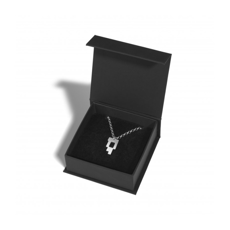 Adi Sidler Stainless Steel Necklace Vertical Lette... | Jewish Pendant