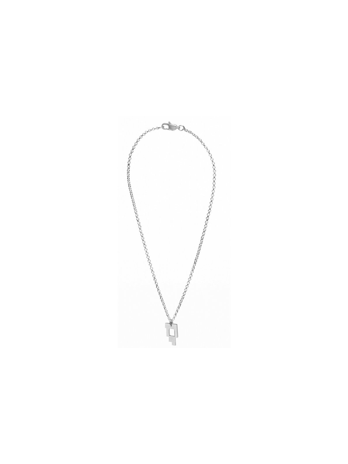 Adi Sidler Collier en acier inoxydable Lettre verticale... | Pendentif juif