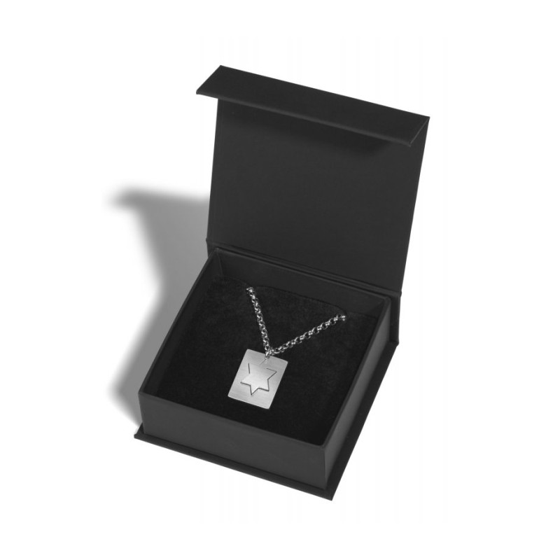 Adi Sidler Stainless Steel Necklace %96 Cutout Sta... | Jewish Pendant