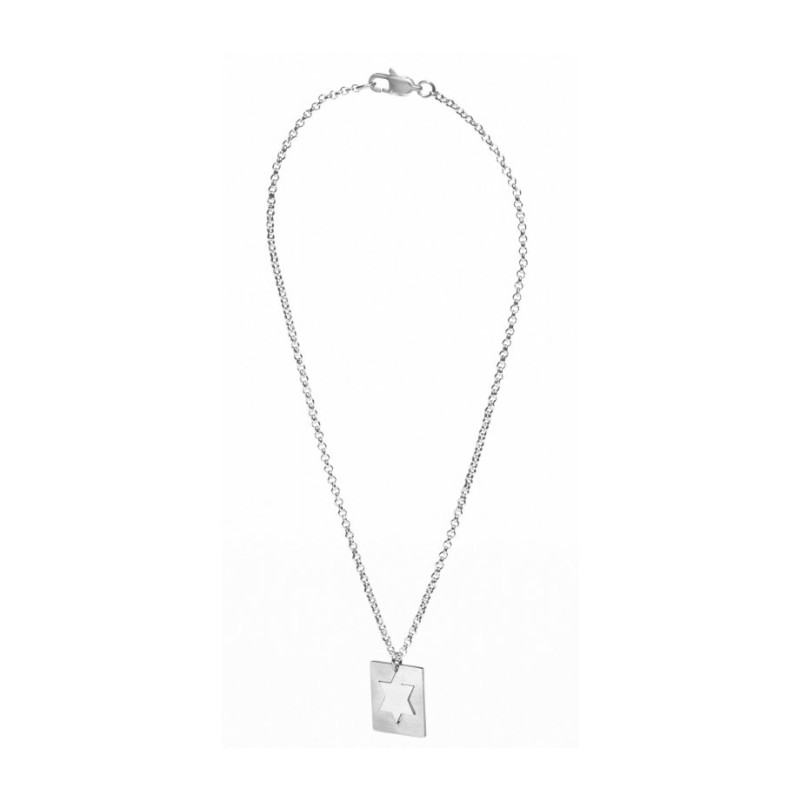 Adi Sidler Stainless Steel Necklace %96 Cutout Sta... | Jewish Pendant