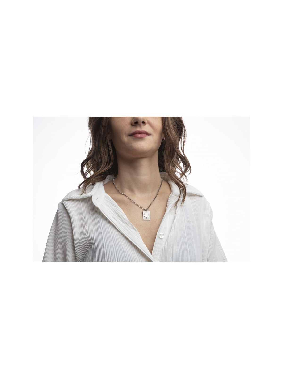 Collier en acier inoxydable Adi Sidler %96 Sta... | Pendentif juif