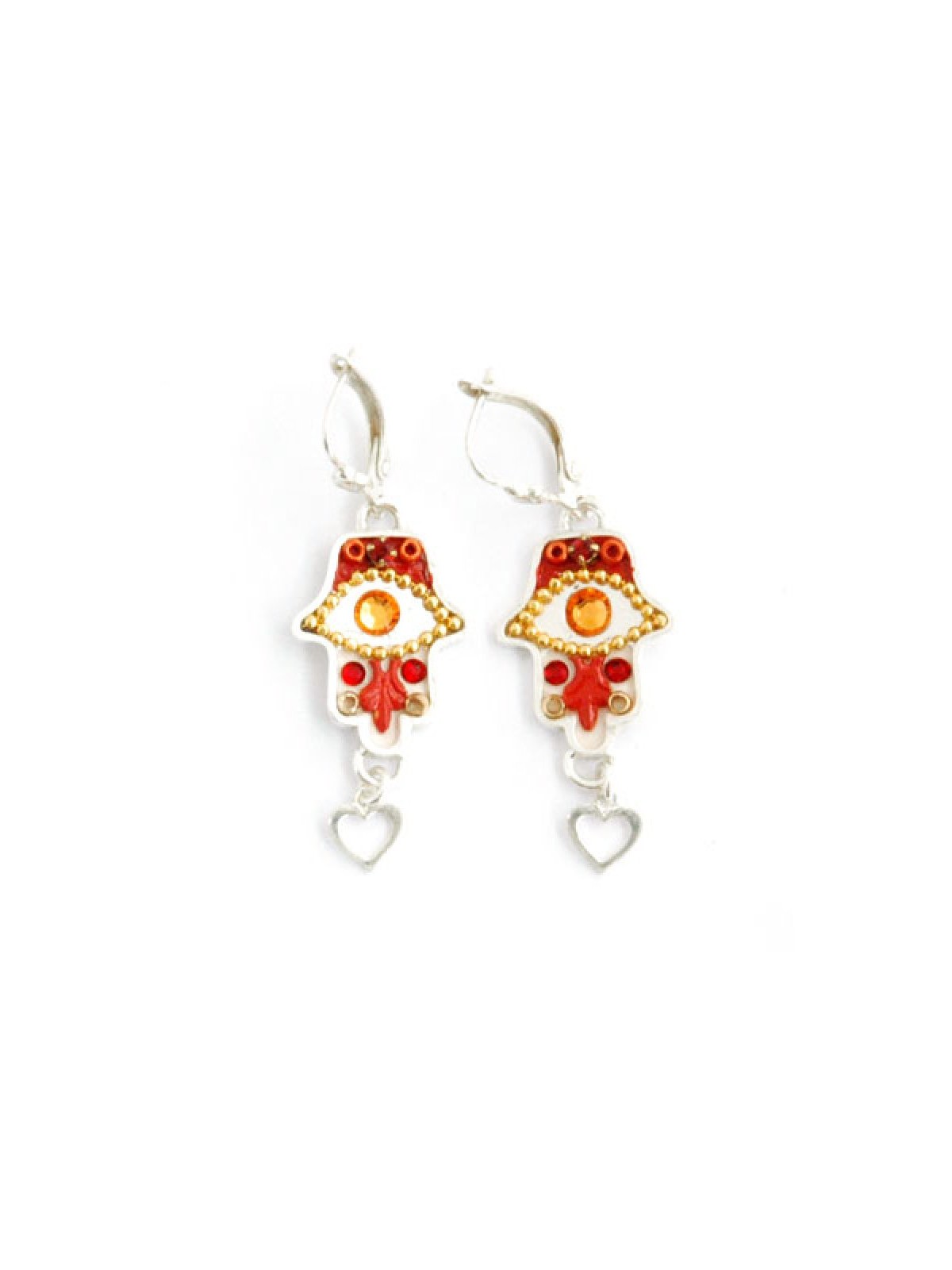 Oriental Hamsa Earrings by Ester Shahaf | Earrings
