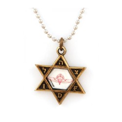 Necklace Bronze Star of David IDF Pendant with Parat... | Israeli Army