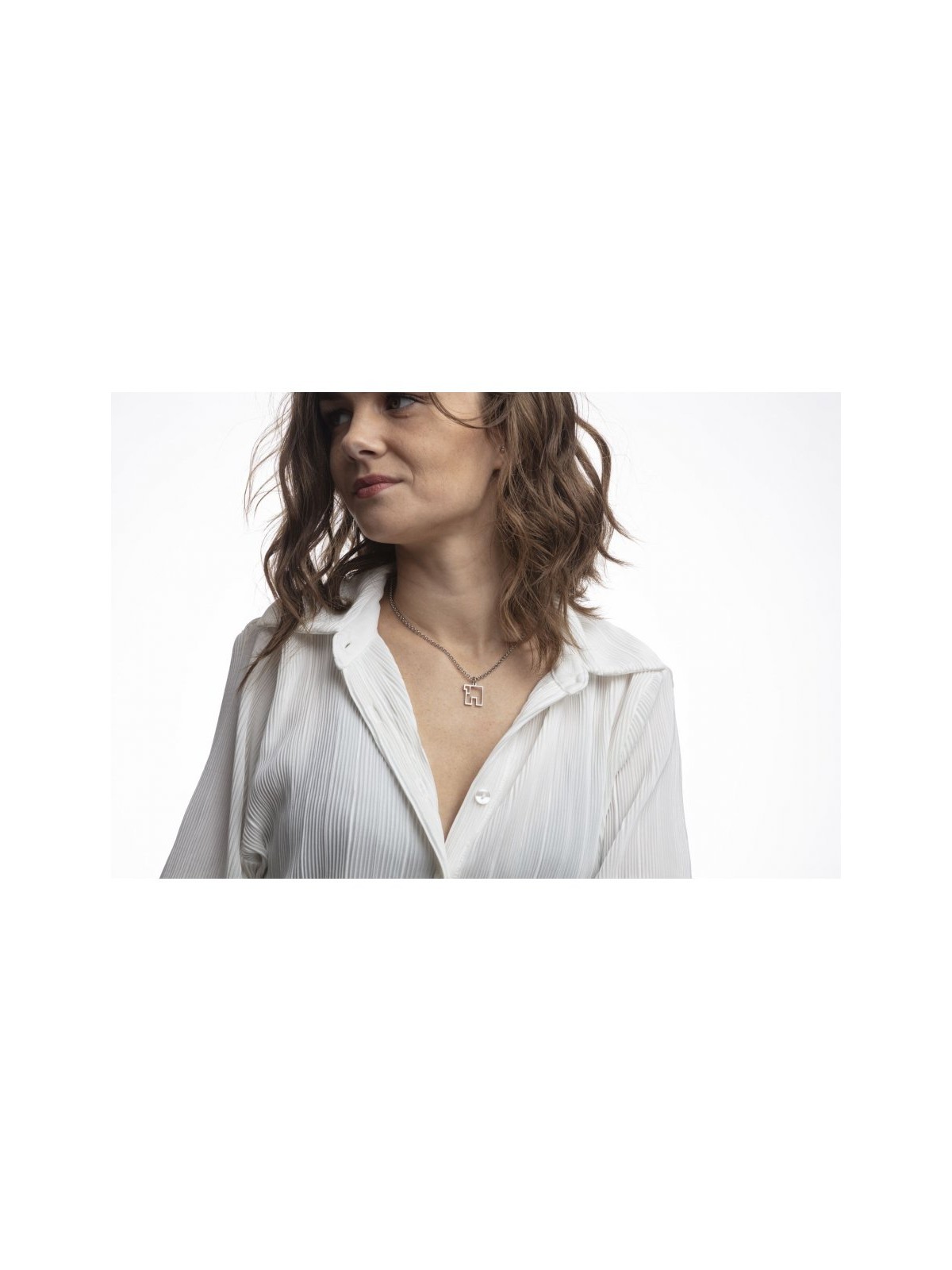 Adi Sidler Collier en acier inoxydable Contemporain S... | Pendentif juif