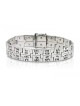 HaAri 72 Link Silver Kabbalah Bracelet Three l... | Bracelets by HaAri