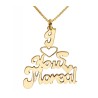 Gold Filled I Love You English Name Necklace | Personalized Jewelry