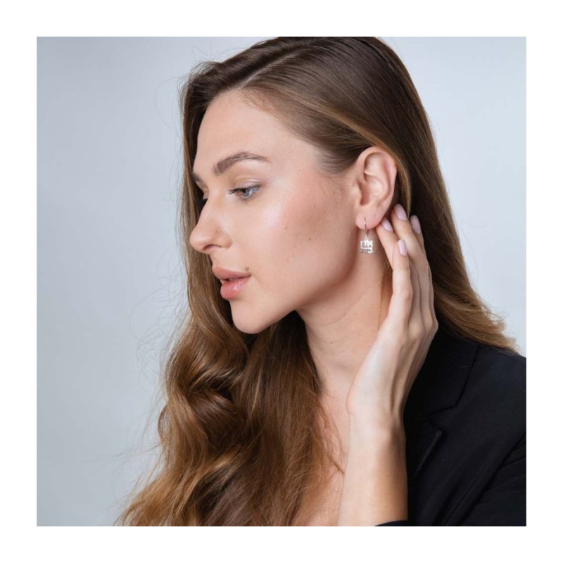 Sterling Silver Leverback Earrings Ahava Love | Earrings