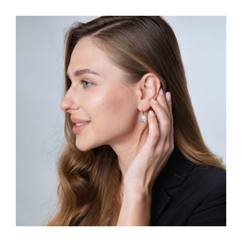 Sterling Silver Leverback Earrings Ahava Love | Earrings